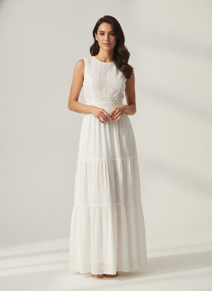 Women's White Maxi Dress